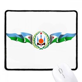 Dıythinker Cibuti Ulusal Amblem Ülke Sembolü Kaymaz Siyah Başlıklı Kenarlar