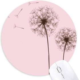 Dıythinker Çiçek Bitki Karahindiba Tohum Yuvarlak Kaymaz Kauçuk Mouse Pad