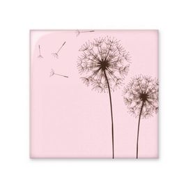 Dıythinker Çiçek Bitki Karahindiba Tohumu Parlak 10x10 cm Seramik Karo