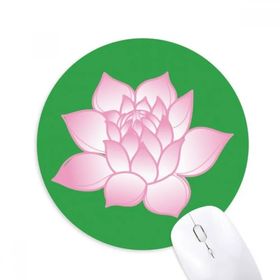 Dıythinker Çiçek Bitki Lotus Çiçeği Pembe Desen Yuvarlak Kaymaz Kauçuk Mouse Pad