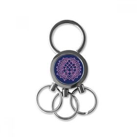 Dıythinker Çiçek Bitki Lotus Yaprağı Lotus Çiçeği Paslanmaz Çelik Metal Anahtarlık