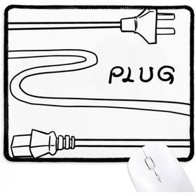 Dıythinker Çift Delikli Plug Line El Çizimi Kaymaz Mouse Pad