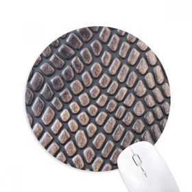 Dıythinker Cilt Deri Soyut Tasarım Baskılı Yuvarlak Kaymaz Kauçuk Mouse Pad