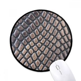 Dıythinker Cilt Deri Soyut Tasarım Yuvarlak Kaymaz Mouse Pad