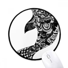Dıythinker Çin Başyapıt Dağlar Nehirler Çizim Yuvarlak Kaymaz Mouse Pad