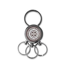 Dıythinker Çin Çin Dört Blessings Geleneksel Kültür Soyut Sanat Yuvarlak Sembol Metal Anahtarlık