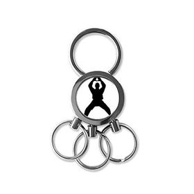 Dıythinker Çin Çin Dövüş Sanatı Shaolin Kung Fu Keşiş Asker Geleneksel Kültür İllüstrasyon Desen Metal Anahtarlık