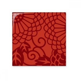 Dıythinker Çin Japon Stili Asya Çiçekleri Desenli 15x15 cm Seramik Karo