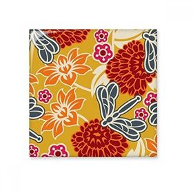 Dıythinker Çin Japon Stili Asya Çiçekleri Desenli 15x15 cm Seramik Karo