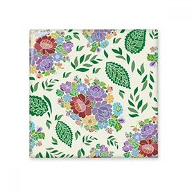 Dıythinker Çin Japon Stili Asya Çiçekleri Yapraklar Desenli 10x10 cm Seramik Karo