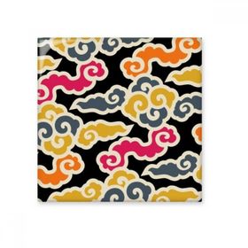Dıythinker Çin Japon Stili Asya Ustaca Bulutlar Desenli 15x15 cm Seramik Karo