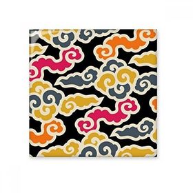 Dıythinker Çin Japon Stili Asya Ustaca Bulutlar Desenli 15x15 cm Seramik Karo