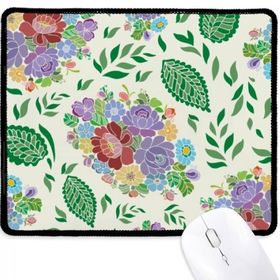 Dıythinker Çin Japon Tarzı Çiçekler Yapraklar Desen Kaymaz Mouse Pad