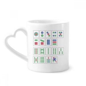 Dıythinker Çin Kültürü Mahjong Satranç Oyunu Kahve Kupaları Seramik Kupa