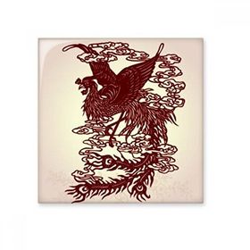 Dıythinker Çin Phoenix Kuş Hayvan Portre 20x20 cm Seramik Karo