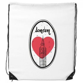 Dıythinker City London Britain Big Ben Love İpli Sırt Çantası