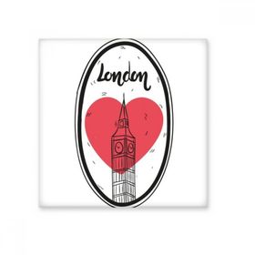 Dıythinker City London Britain Big Ben Love Seramik Bisque Fayans 20x20 cm Seramik Karo