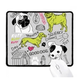 Dıythinker Çizgi Film Köpek Yazı Oyuncak İllüstrasyon Desen Kaymaz Mouse Pad