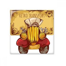 Dıythinker Çizgi Film Retro Vintage Araba Taşımacılığı Britanya İngiltere Seramik Dekorasyon 10x10 cm Seramik Karo
