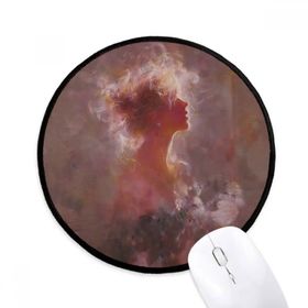 Dıythinker Clair De Lune XJJ Yağlıboya Yuvarlak Kaymaz Mouse Pad