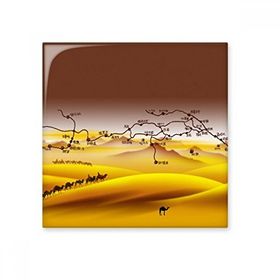 Dıythinker Çöl İpeğin Yolunda İpeği Yol Haritası 10x10 cm Seramik Karo