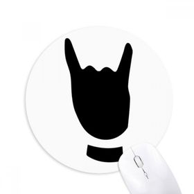 Dıythinker Corna Jest Silüeti Desenli Baskılı Yuvarlak Kaymaz Kauçuk Mouse Pad