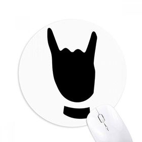 Dıythinker Corna Jest Silüeti Desenli Baskılı Yuvarlak Kaymaz Kauçuk Mouse Pad