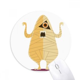 Dıythinker Corpse Fear Halloween Hayalet Mutlu Baskılı Yuvarlak Kaymaz Kauçuk Mouse Pad