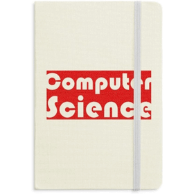 Dıythinker Course and Major Computer Science Kırmızı Kumaş Sert Kapak A5 Defter