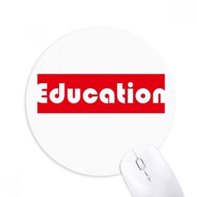 Dıythinker Course And Major Education Kırmızı Baskılı Yuvarlak Kaymaz Kauçuk Mouse Pad