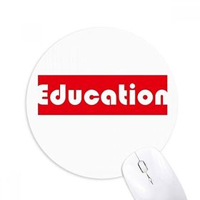 Dıythinker Course And Major Education Kırmızı Baskılı Yuvarlak Kaymaz Kauçuk Mouse Pad