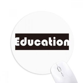 Dıythinker Course And Major Education Siyah Baskılı Yuvarlak Kaymaz Kauçuk Mouse Pad