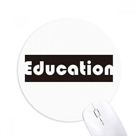 Dıythinker Course And Major Education Siyah Baskılı Yuvarlak Kaymaz Kauçuk Mouse Pad