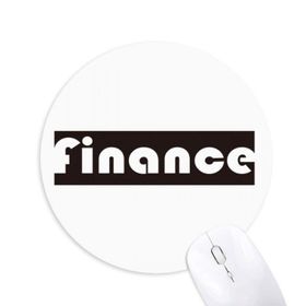 Dıythinker Course And Major Finance Siyah Baskılı Yuvarlak Kaymaz Kauçuk Mouse Pad