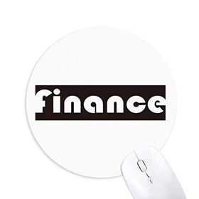 Dıythinker Course And Major Finance Siyah Baskılı Yuvarlak Kaymaz Kauçuk Mouse Pad