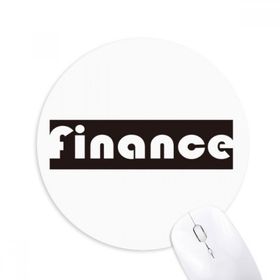 Dıythinker Course And Major Finance Siyah Baskılı Yuvarlak Kaymaz Kauçuk Mouse Pad