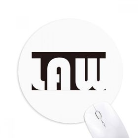 Dıythinker Course And Major Law Siyah Baskılı Yuvarlak Kaymaz Kauçuk Mouse Pad