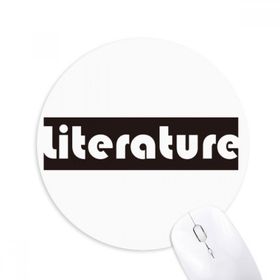 Dıythinker Course And Major Literature Siyah Baskılı Yuvarlak Kaymaz Kauçuk Mouse Pad
