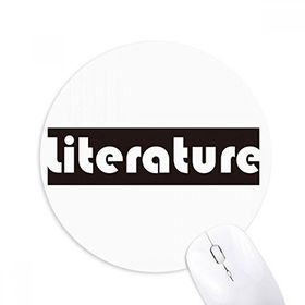 Dıythinker Course And Major Literature Siyah Baskılı Yuvarlak Kaymaz Kauçuk Mouse Pad