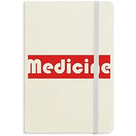 Dıythinker Course and Major Medicine Kırmızı Kumaş Sert Kapak A5 Defter