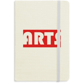 Dıythinker Course and Major Single Word Arts Kırmızı Kumaş Sert Kapak A5 Defter