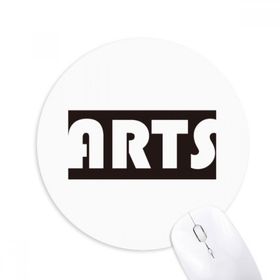 Dıythinker Course And Major Single Word Arts Siyah Baskılı Yuvarlak Kaymaz Kauçuk Mouse Pad