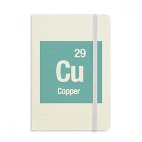 Dıythinker Cu Bakır Kimyasal Element Bilim Defteri Kumaş Sert Kapak A5 Defter
