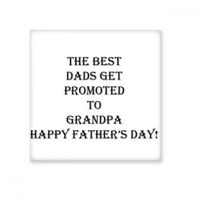 Dıythinker Dad Promoted to Grandpa Fathers Festival Alıntı 15x15 cm Seramik Karo