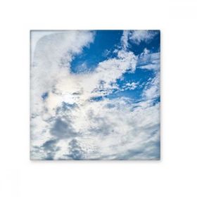 Dıythinker Dakr Mavi Gökyüzü Beyaz Bulutlar Seramik 10x10 cm Seramik Karo