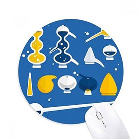 Dıythinker Damlalık Kauçuk Damlalık Kimya Baskılı Yuvarlak Kaymaz Kauçuk Mouse Pad