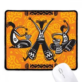 Dıythinker Dance Celebrate Meksika Totems Tambourine Kaymaz Siyah Başlıklı Kenarlar