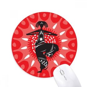 Dıythinker Dance Celebrate Silhouette Meksika Meksika Baskılı Yuvarlak Kaymaz Kauçuk Mouse Pad