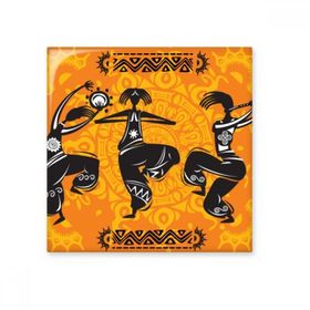 Dıythinker Dance People Meksika Totems Meksika Flütlü Seramik 10x10 cm Seramik Karo