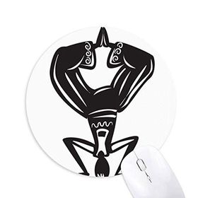 Dıythinker Dans Silüeti Meksika Meksika Baskılı Yuvarlak Kaymaz Kauçuk Mouse Pad